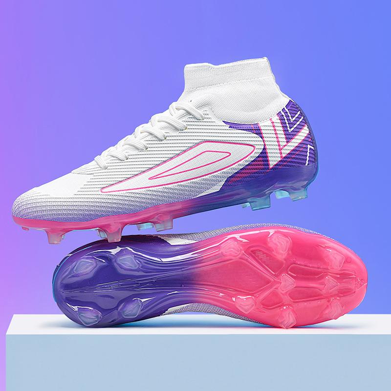 European Cup new high-top Ronaldo football shoes AG spike football shoes youth football training shoes