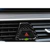 For BMW 5 Series 18- Real Carbon Fiber Console Emergency Light Switch Decor