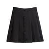 Women's Wide Leg Skirt Wild Casual  A-Line Black High Waist Short Ladies Skirt Plus Size