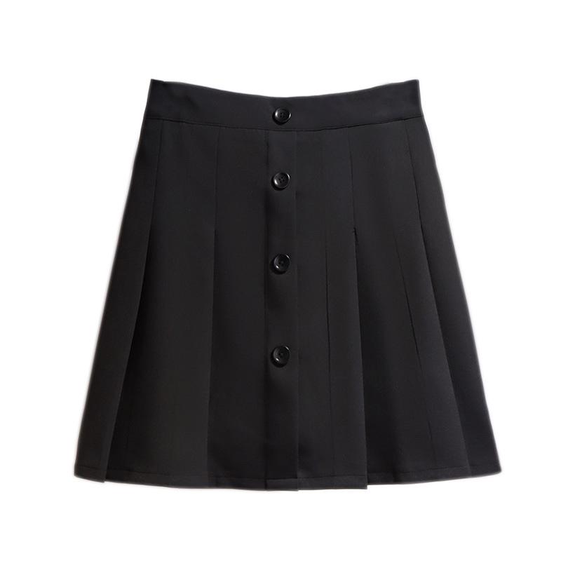 Women's Wide Leg Skirt Wild Casual  A-Line Black High Waist Short Ladies Skirt Plus Size