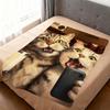 Kawaii Kitten Vintage Cute Funny Cat Soft Warm Plush Blanket Dormitory Sofa Living Room Pet Hogar Bedroom Gift Nap Home Flannel