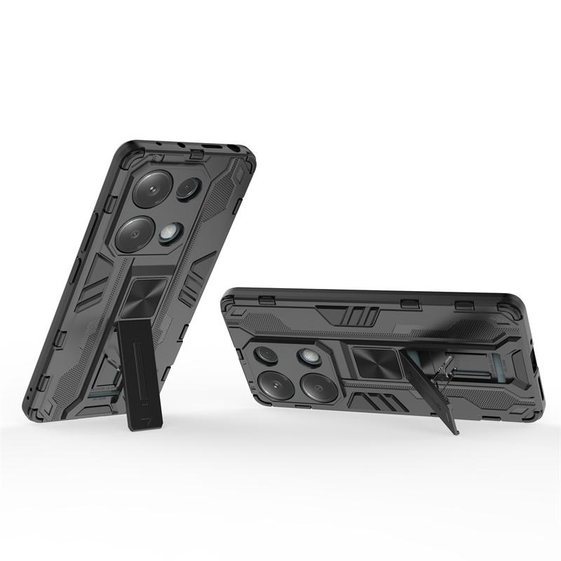 For xiaomi redmi note 13 pro 4g case car magnetic armor shockproof stand protection cover for redmi note13 pro 13pro 4g cases