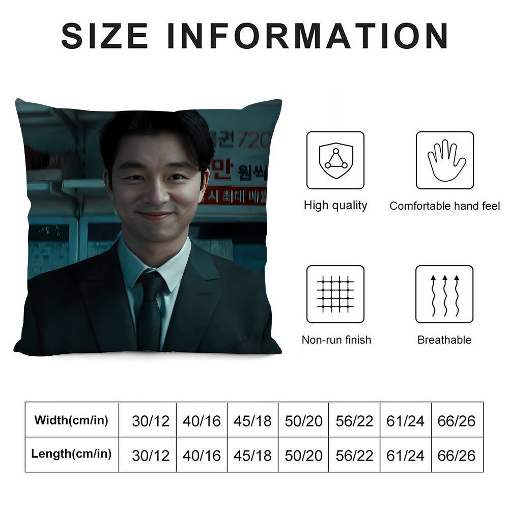 Custom G-Gong YooS KPOP Pillow Case 3D Print Polyester Fiber 40*40cm Home Sofa Throw Decoration Festival Gift