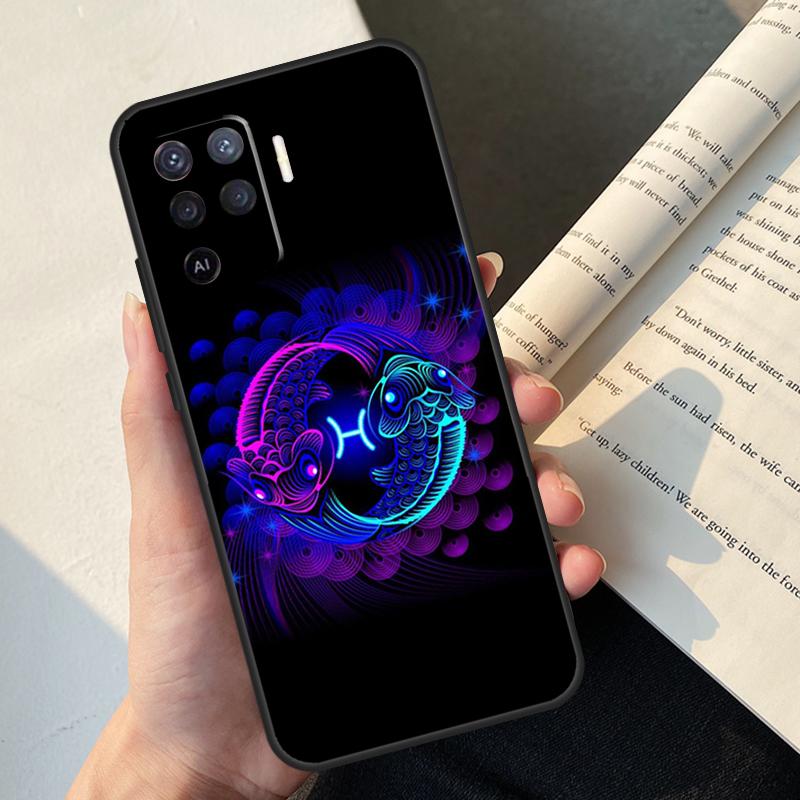 Zwölf Sternbilder Hülle Für Oppo A80 A60 A40 A78 A38 A18 A98 A58 A96 A76 A16 A94 A74 A54 A15 A17 A57 A77 A5 Pro