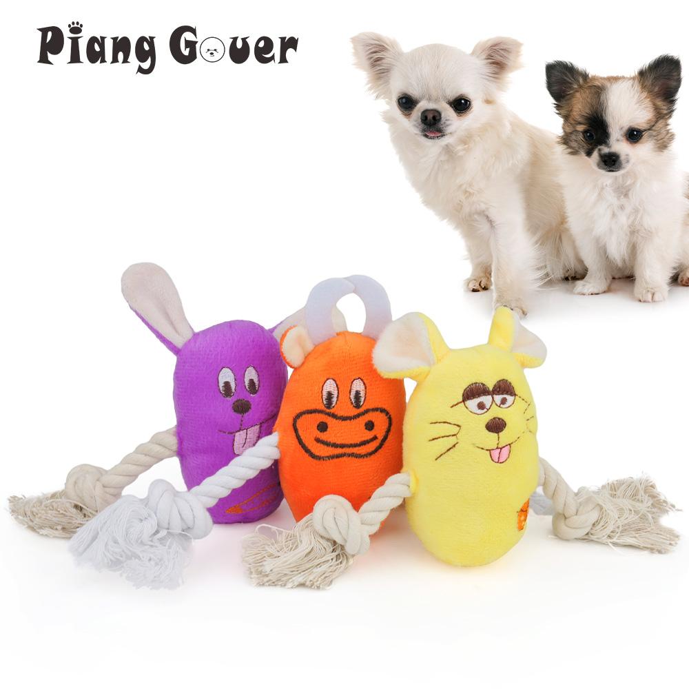 Soft Plush Mouse Pet Toy Cute Animal Rabbit Squeaky Sound Toys For Cow Cat Dog Toy