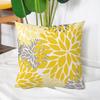 45x45CM Modern Square Pillow Shams Flower Pattern Pillowcase Hidden Zipper Closure Sofa Cushion Cover Home Bedroom Bedding Decoration