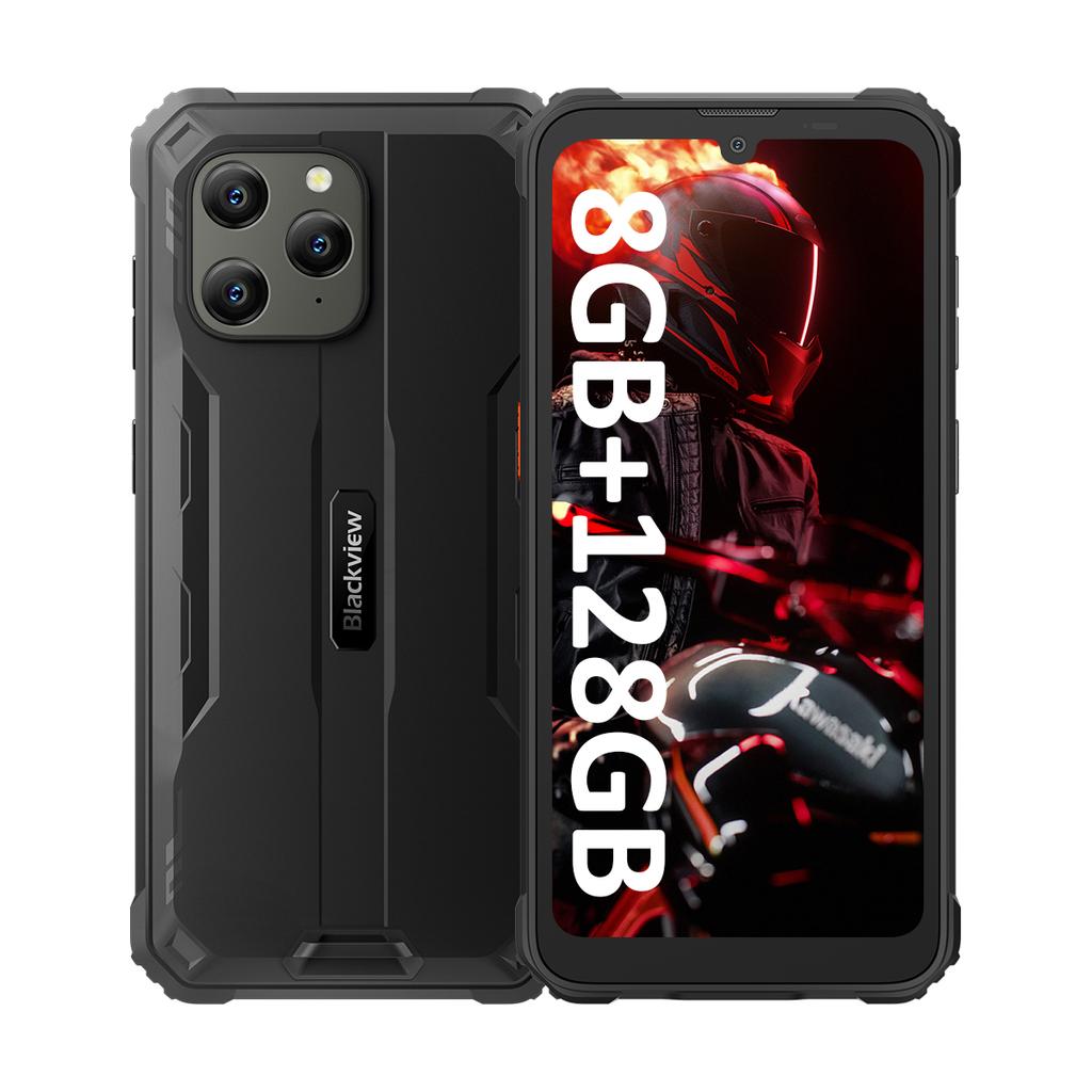 Blackview BV5300 Plus wytrzymały telefon 6.1 HD 60 Hz wyświetlacz 8 GB + 128 GB Android 13 6580 mAh bateria 5 MP + 13 MP aparat telefon komórkowy