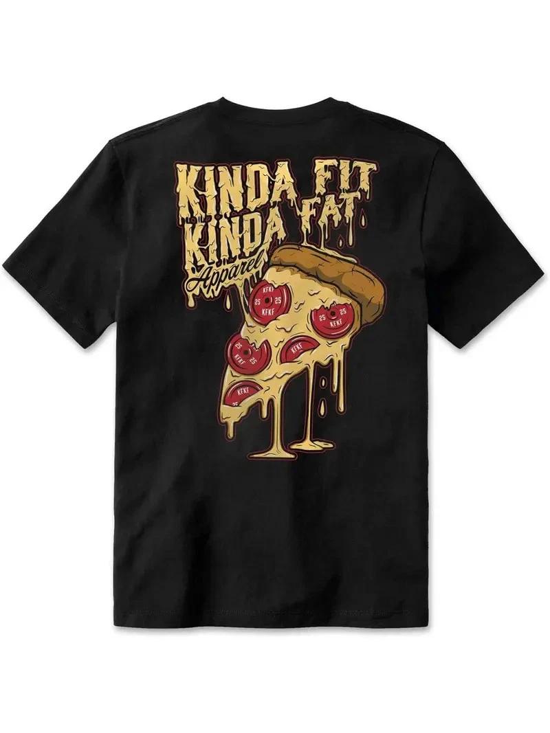 Футболка Kinda Fit Kinda Fat Plateroni Pizza Signature Blend, напечатано на месте в XL
