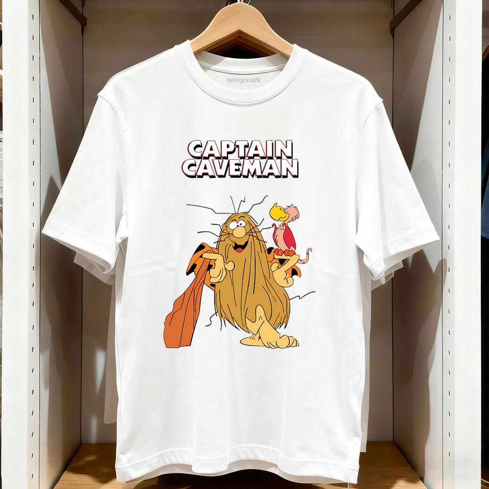 Vintage Cartoon Movie Captain CaveUnisex Essential TShirt Women Unisex Casual cotton printed t shirts streetwear camisetas tee S