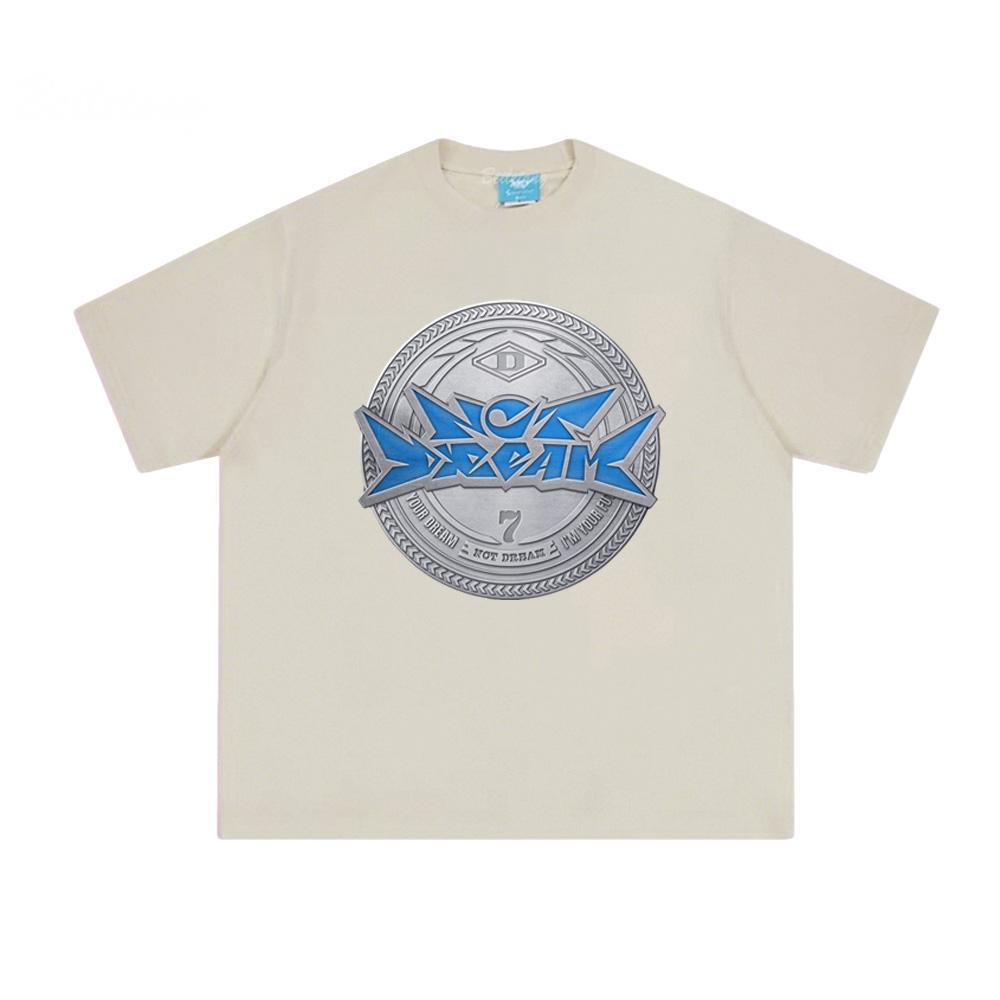 NCT DREAM Druck Tops 100% Baumwolle 2025 NEU T-Shirt für Sommer Baumwollmode Rundhals T-Shirt Damenbekleidung