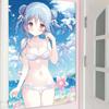 New 2D Kawaii Girl Swimsuit Tapestry Wall Hanging Fabric Interior Decor Kawaii Room Aesthetic Background Cloth