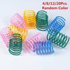 4/8/12/20Pcs New Funny Plastic Training Kitten Toys Cat Spring Toy Pet Playing