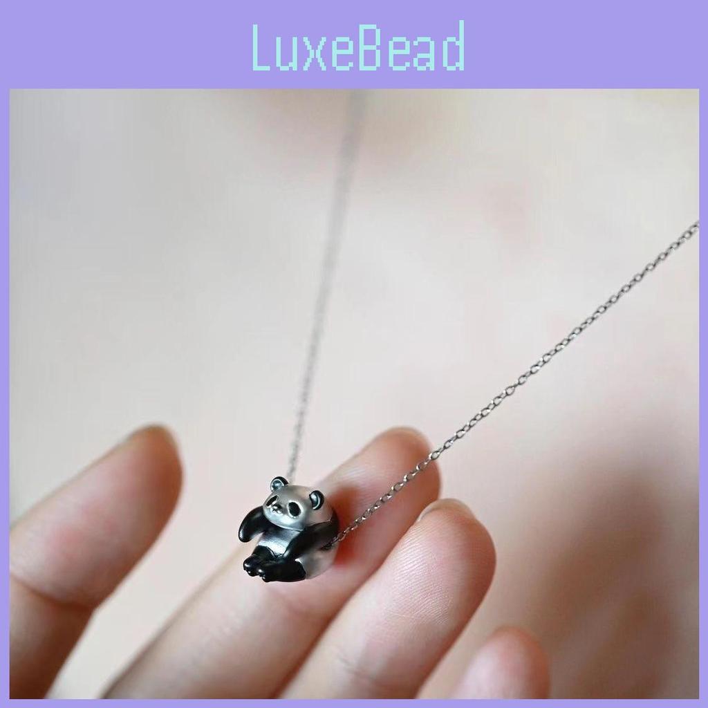 Panda Chinese Style Animal Necklace Casual Fashion Pendant With Coating Resin