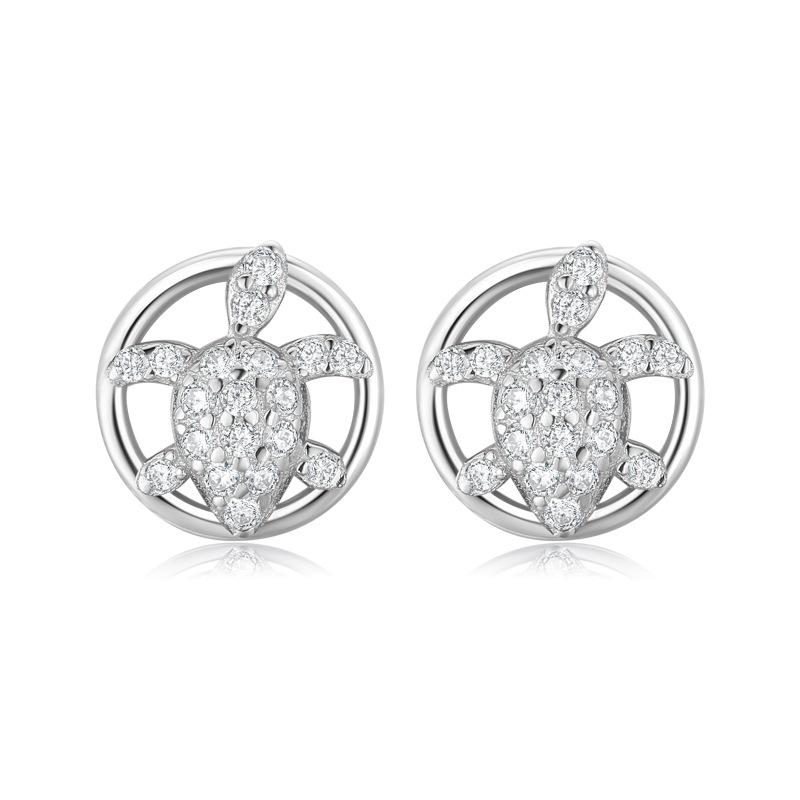 Tancise 925 Sterling Silver Zirkonové náušnice Visací náušnice pro ženy Dárky na svatbu