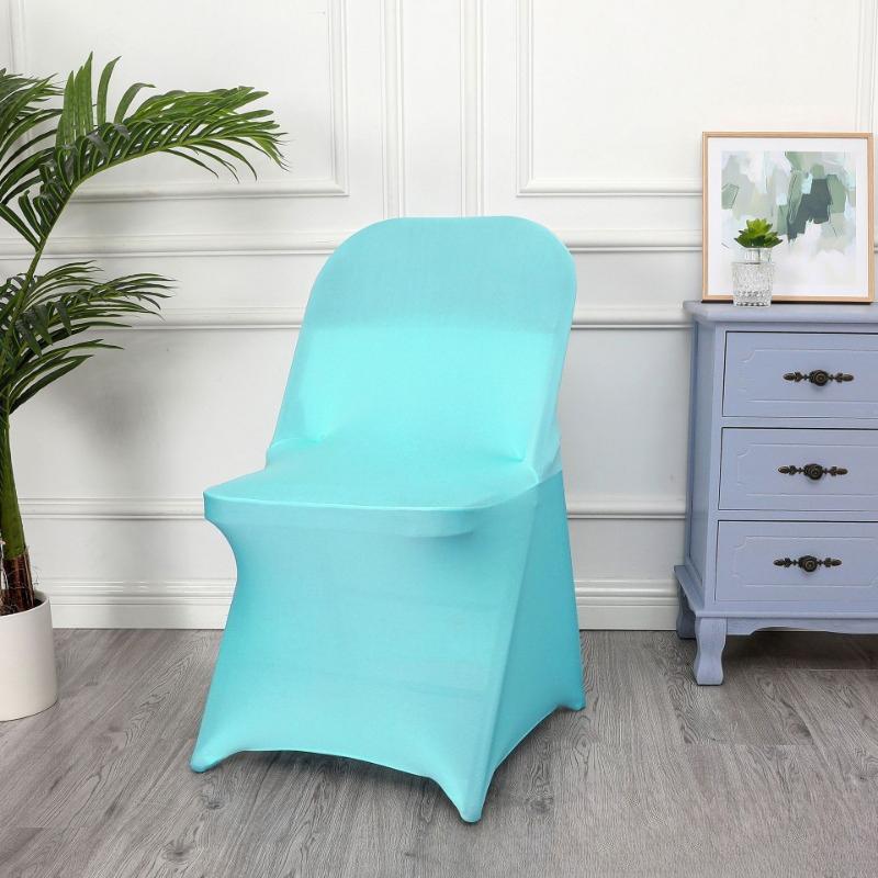 1/2/5 PCS Stretch Spandex Wedding Chair Cover for Weddings Birthdays Parties Events Hotels Banquets