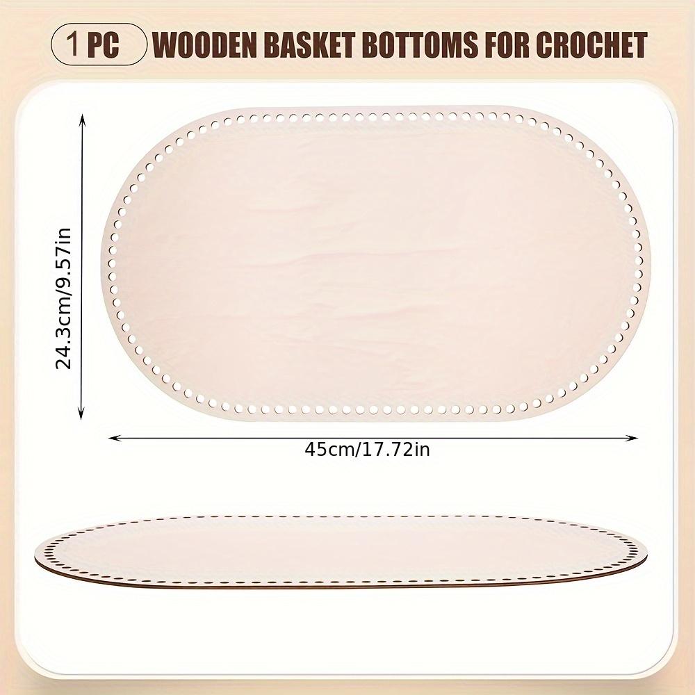 2pcs 45cmx24.3cm4.5mm Baby cradle wooden bottom Plywood crochet base Moses basket wood bottom for crochet 4.5mm