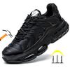 Buty robocze ze stalowym noskiem, męskie i damskie, oddychające, buty budowlane, buty robocze z poduszką powietrzną, trampki robocze, buty robocze odporne na uderzenia