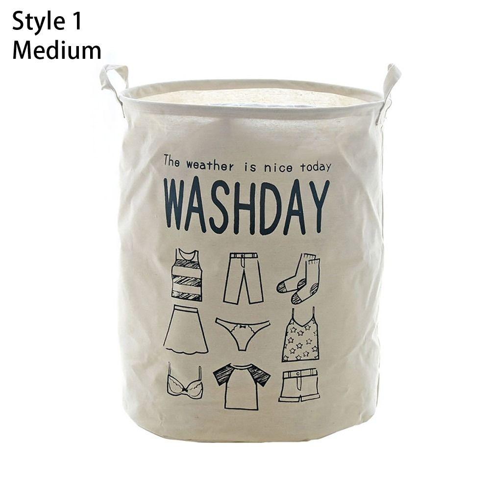 1Pcs Dirty Clothes Organizing Home Organizer Cotton Linen Material Toy Storage Hamper