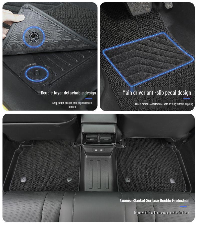 Volkswagen Touareg Floor Mats (2011-2025) - Original Style, Full Coverage, TPE, Wear-Resistant, Anti-Slip