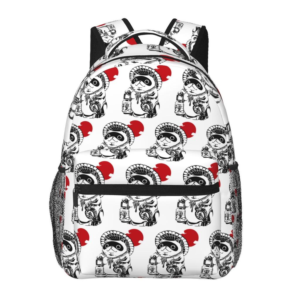 Tenuki Tanuki Backpack Student Boys Girls BookBag Children School Bag Laptop Shoulder Bags for Men Women