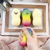 Finger-Sticking Good Luck Peanut Toy Mud Texture Sensory Toy Peanut PU Squishy  Office Workers