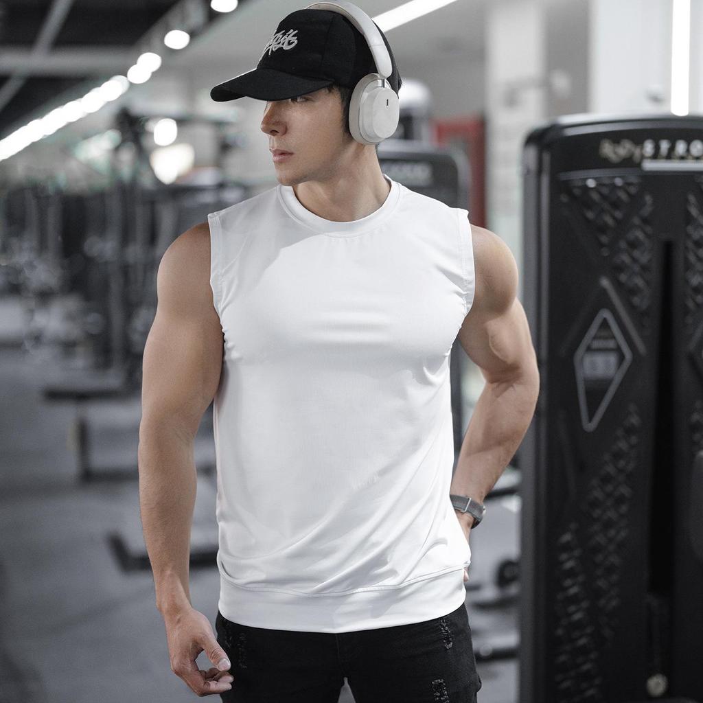 Men's Summer Quick-Dry Ice Silk Sleeveless Running Vest