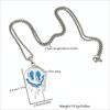 Punk Halloween Skull Necklace Zinc Zinc Alloy Hip Hop Neck Chains Simple Luminous Pendant Necklace  Halloween