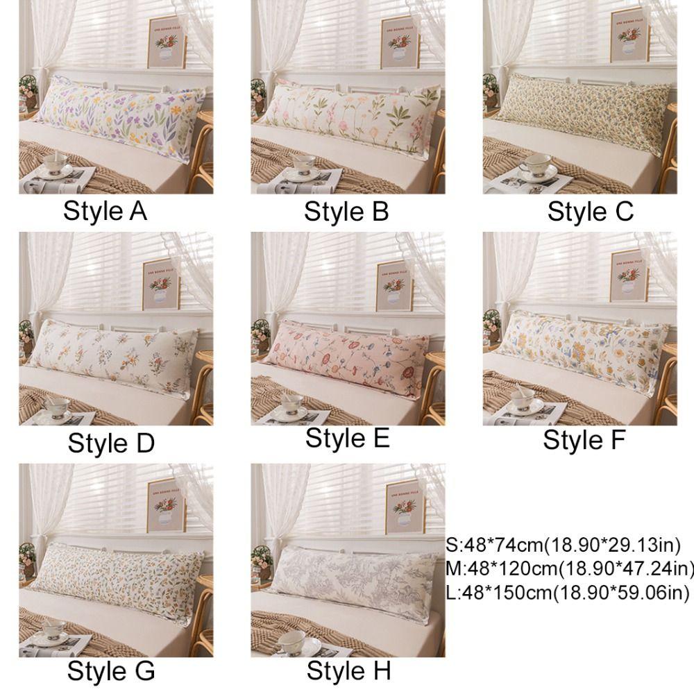 Skin-friendly Flower Couple Pillowcase Rectangular Pillowslip Household Pillow Cover Bedroom