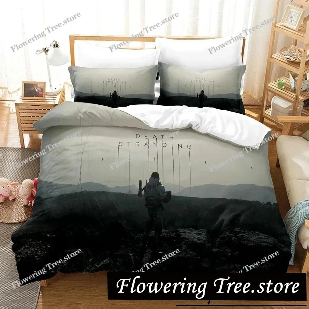3D-Druck Death Stranding Bettwäsche-Set Jungen Mädchen Twin Queen Size Bettbezug Kissenbezug Bett Jungen Erwachsene Mode Heimtextilien