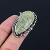 Daughters Day Deal Moss Prehnite Stone Statement Ring 925 Sterling Silver US 7.5