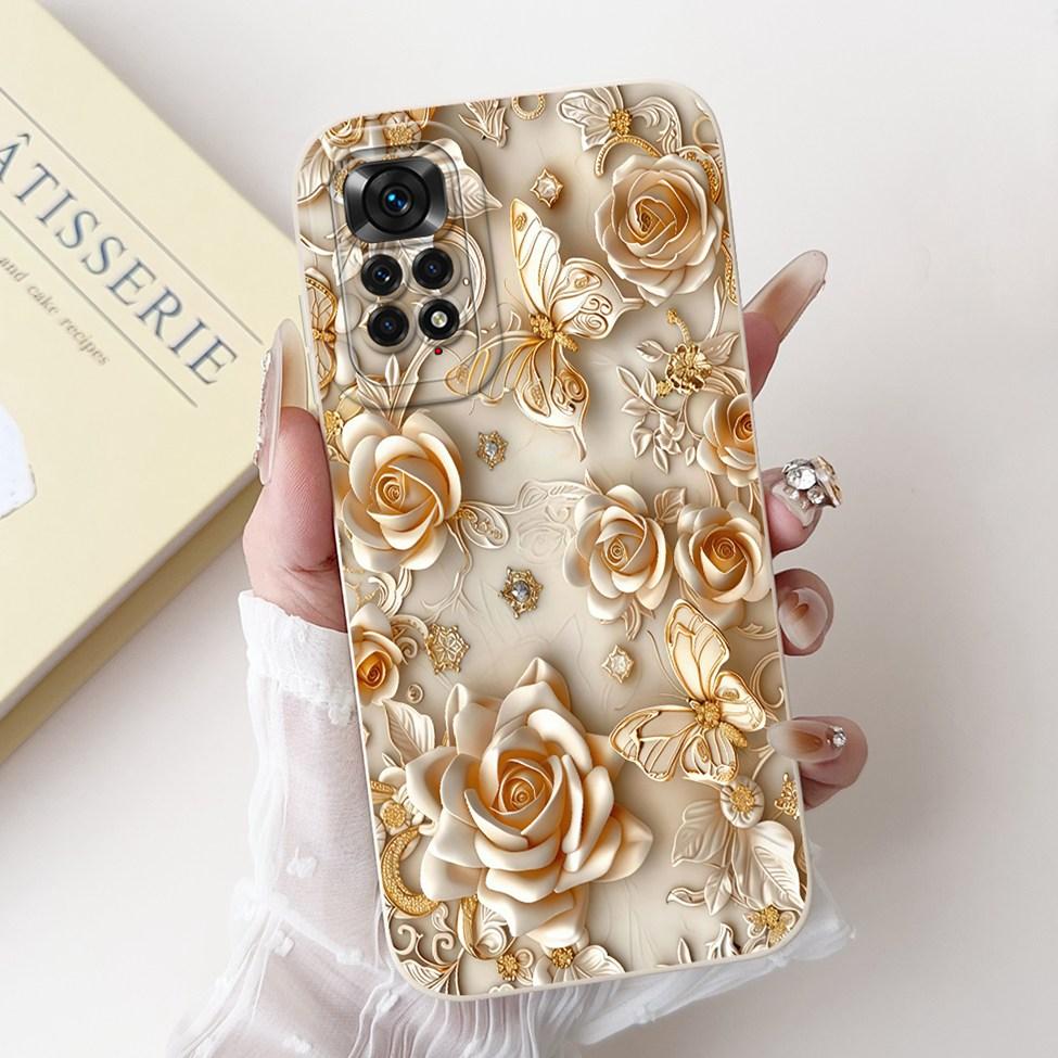 6.67'' Global For Redmi Note 11 Pro Case Silicone Fashion Luxury Cute Cat Painted Shockproof Phone Case For Redmi Note 11 Pro 5G
