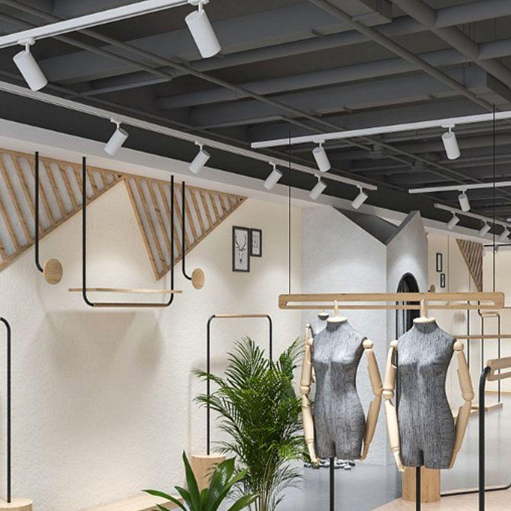 Rotated LED Track Light Track Light Downlight Durable Rail Spotlight  Store