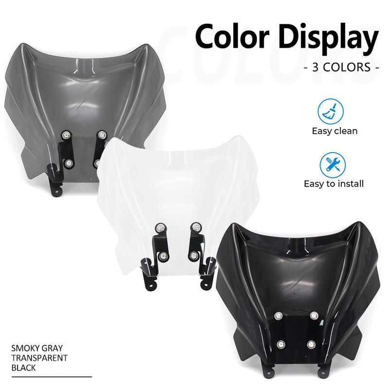 For YAMAHA MT07 MT-07 MT 07 2021-2024 Motorcycle Front Windscreen Spoiler Windshield Fairing Viser Visor Wind Screen Deflector