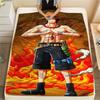 Manta de Franela con Estampado de Personaje de One Piece, Alta calidad Cómoda para Todas las Estaciones, Decoración del Hogar, Calidez y Comodidad, Perfecta para Regalos de Navidad