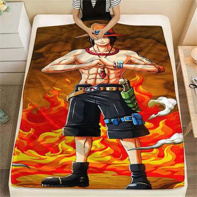 Couverture Flottée Personnage One Piece, Haute Qualité Confortable pour Toutes les Saisons, Décoration de Maison, Chaleur et Confort, Parfait pour les Cadeaux de Noël