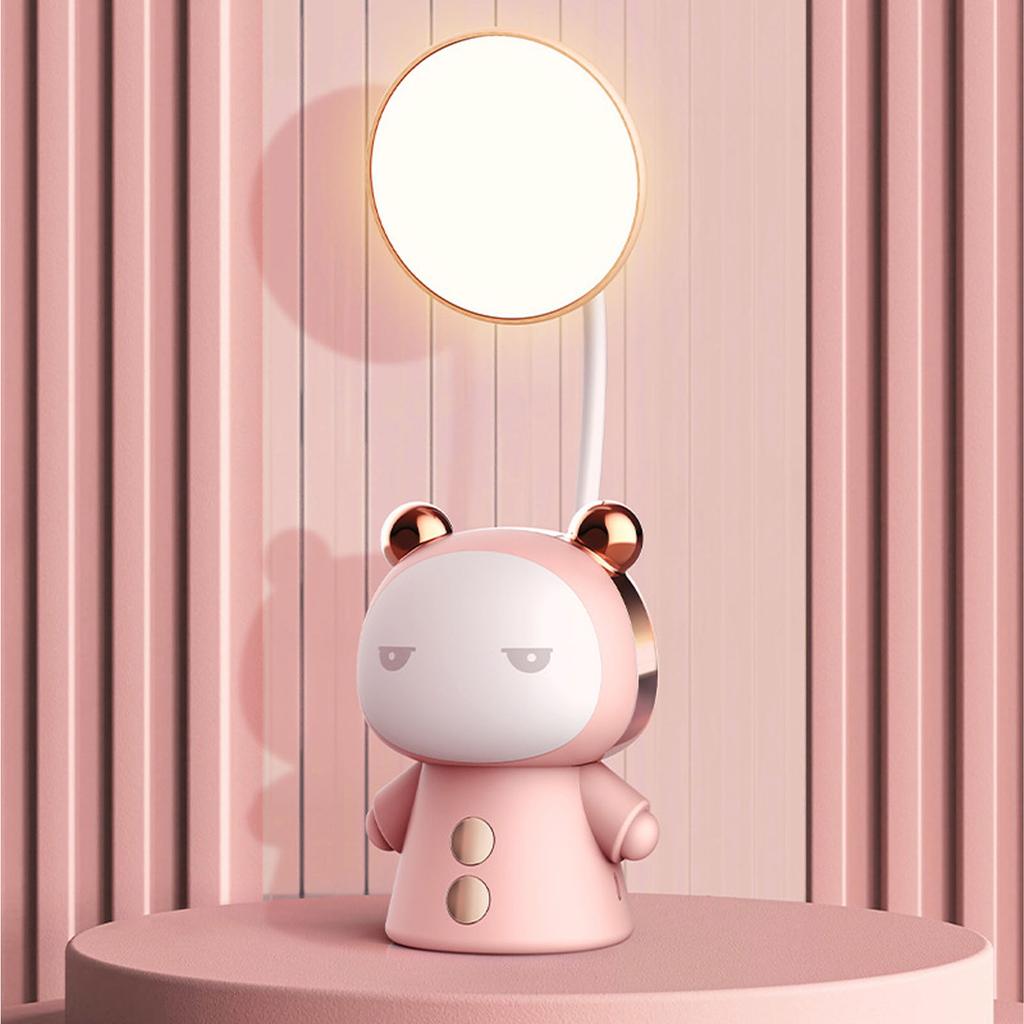 Cartoon LED Desk Lamp Creative USB Rechargeable Eye Protection Learning Reading Book Lamp Night