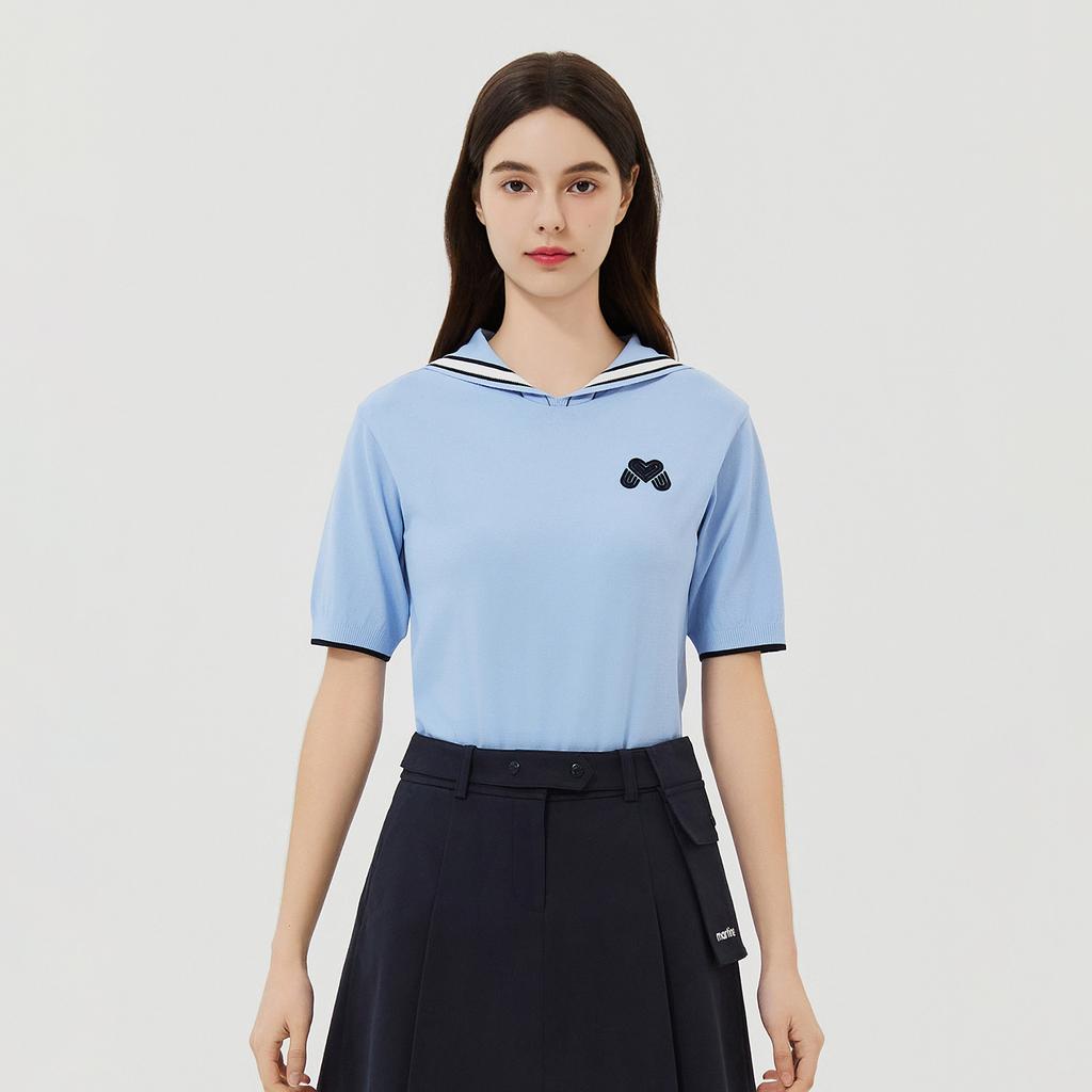 MARTINE GOLF Martine Sailor Collar Knit_S/Blue
