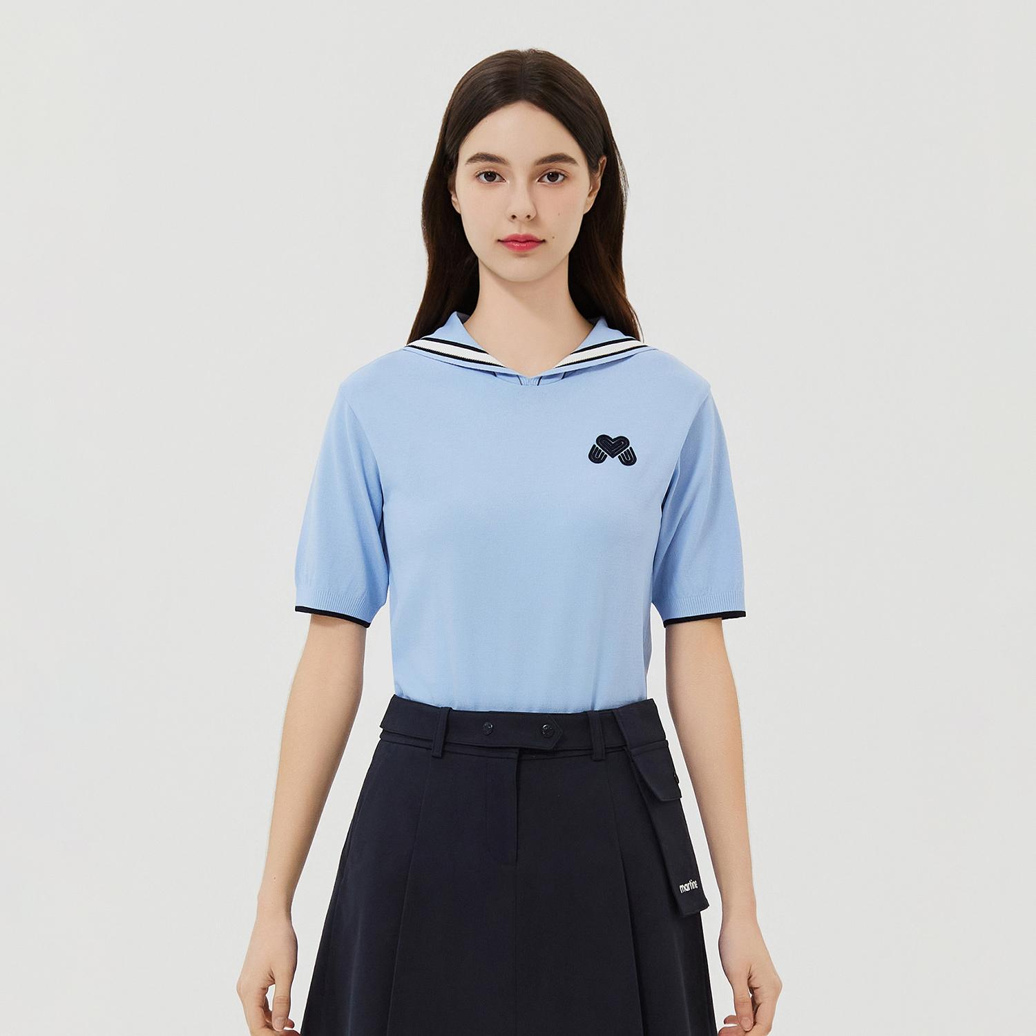 Martin Golf Martine Sailor Collar Knit_S/Blue S/1
