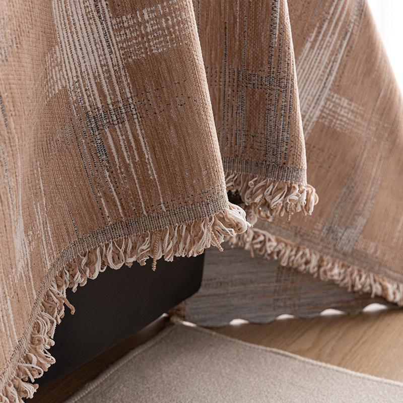 Home Bankhoes Met Kwastjes Woonkamer Banken Deksel Bankhoes Zitting 3-zits Bank Deksel Beige