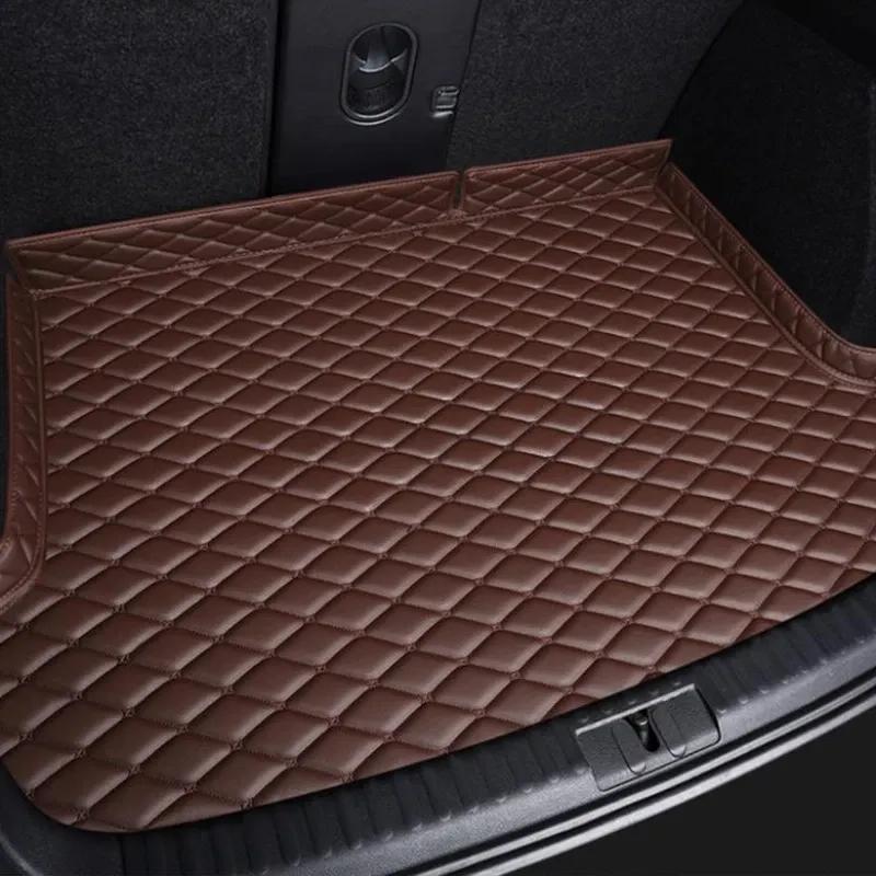 PU Leather Custom Car Trunk Mats for Ssangyong Actyon Rexton Korando Interior Details Car Accessories Carpet All Models
