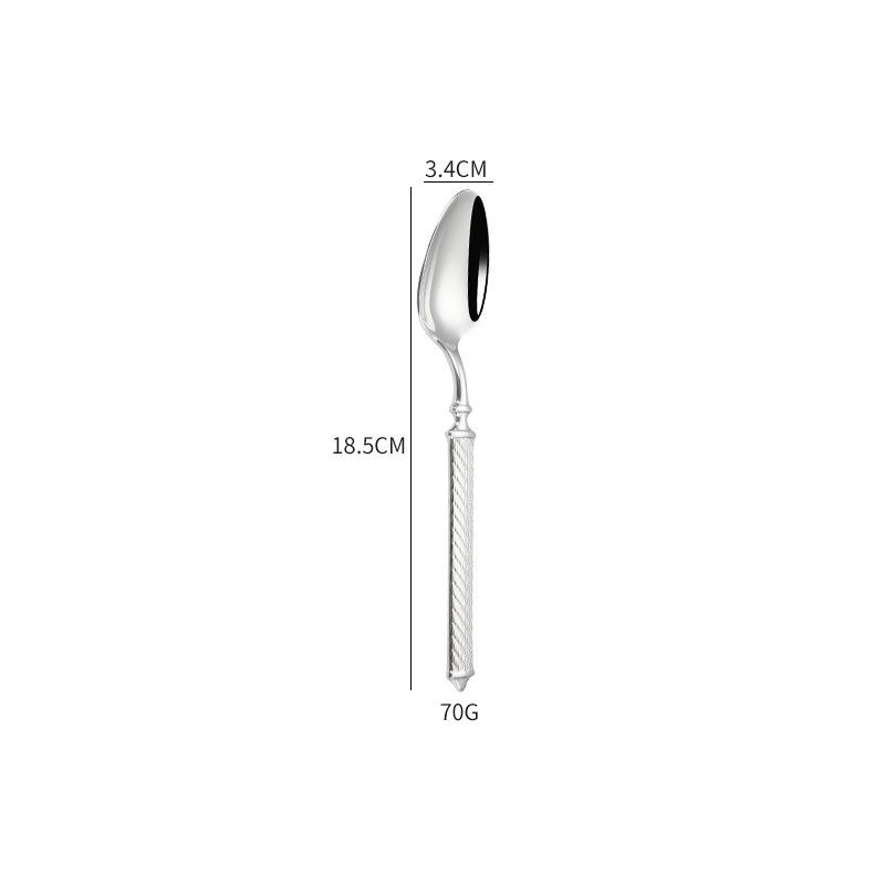 High Value 304 Stainless Steel Cutlery Set Hemp Rope Hotel Tablware Wedding Gift Luxury Knifves Forks Spoons Dinner Items