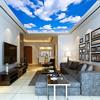 3d Ceiling Wallpaper Blue Sky And White Clouds Vine Ceiling Mural Living Room Bedroom Ceiling Background Wall Mural