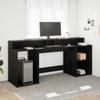 Desk Black Oak 200 x 55 x 91 cm Particleboard