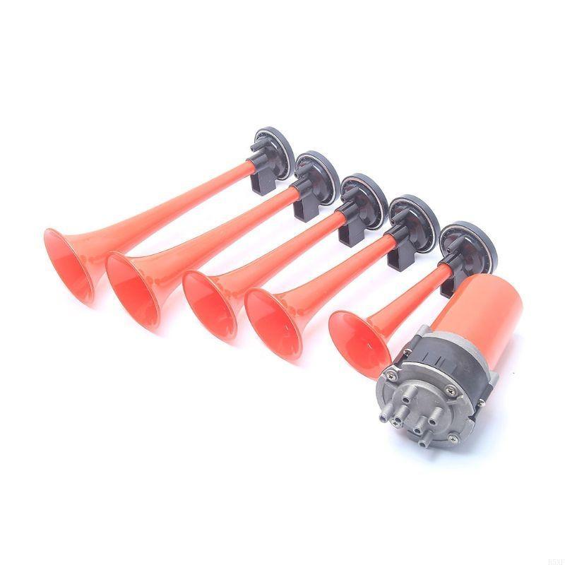 

2025 Новый Практичный Автомобильный Мотоциклетный Сигнал 5 Рупорный Громкоговоритель Автосигнализация для Полицейского Динамика Звук Автомобильный Сигнал 12В красный