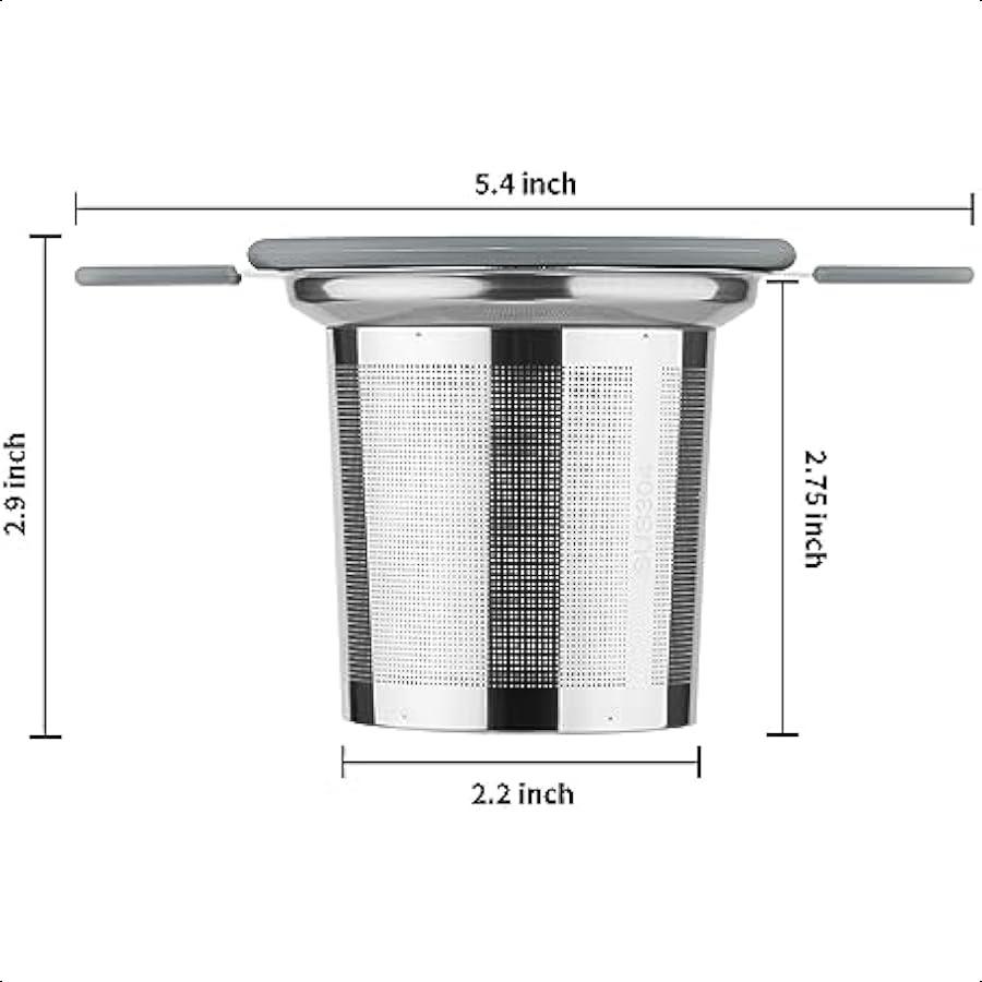 

Чайные ситечки из нержавеющей стали для заваривания листового чая, степпер с термостойкими двойными ручками, шарик-инфузор с очень мелкой сеткой United States