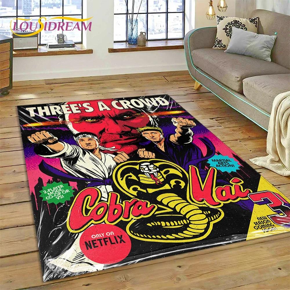 

Cobra Kai Classics TV Amanda Karate Carpet Rug for Bedroom Living Room Home Sofa Decoration,Children Game Large Decor Floor Mat 40x60cm( 15x23in )