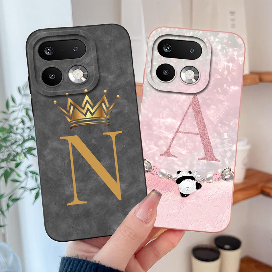For Realme 16 Pro Plus 5G Phone Case Cute Panda Letters Soft Smooth Liquid Silicone Lightweight Funda For Realme 16 Pro+ Housing
