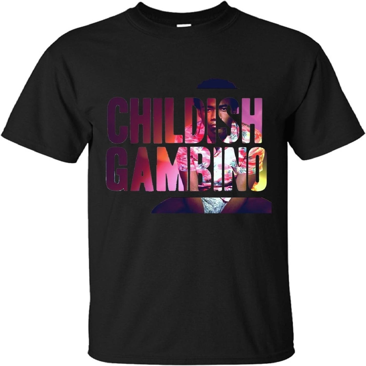 

XKING Men s Childish Gambino Because The Internet Design T Shirt XXXXXL чорний