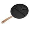 Egg Steak Divided Frying Pan 3 in 1 Multifunctional Prevent Stick Egg Beef Steak Cooker Pan for