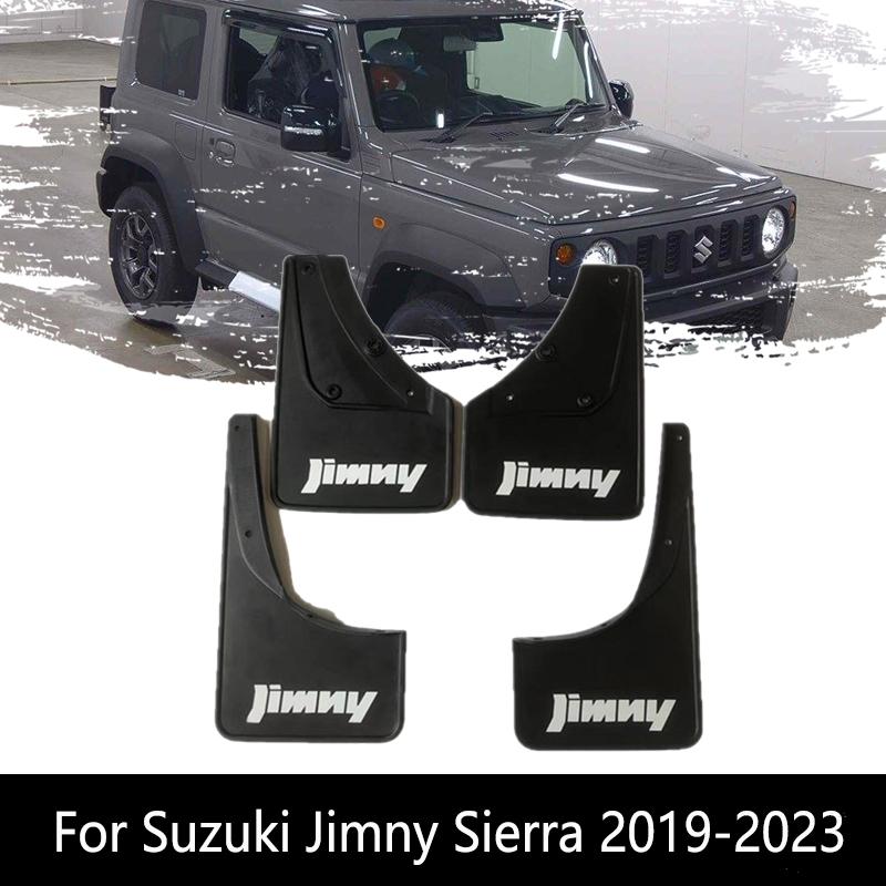 

4 шт. крыло для Suzuki Jimny Sierra JB64W JB74W ~ 2023, переднее и заднее крыло, защита колес, брызговики, брызговики with logo